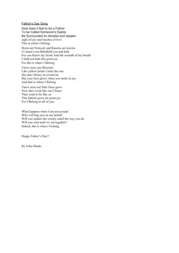 Page 1 – Poem: Father