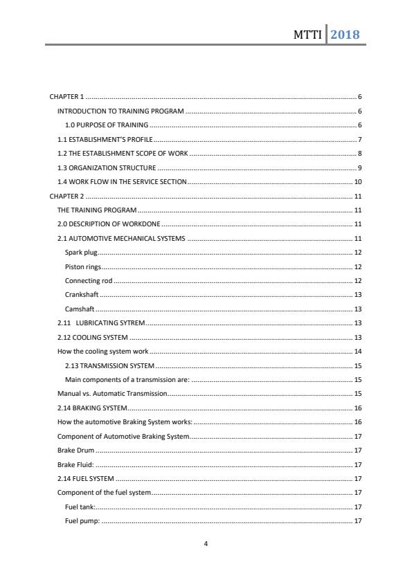 Page 1 – Sample Industrial Attachment Technical Report – Kenyaplex