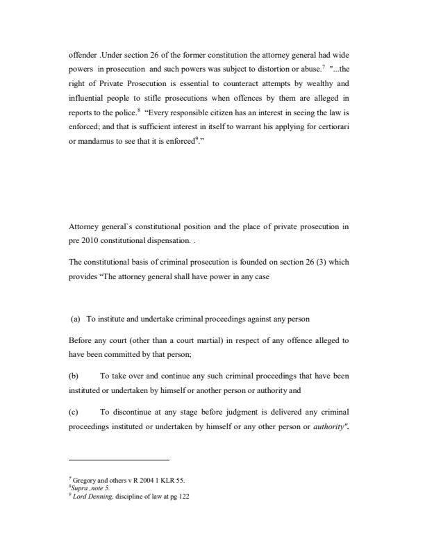 Page 3 – Discuss the practice and procedure of private prosecution in Kenya: FLB 313: Judicial Attachment – Kenyaplex
