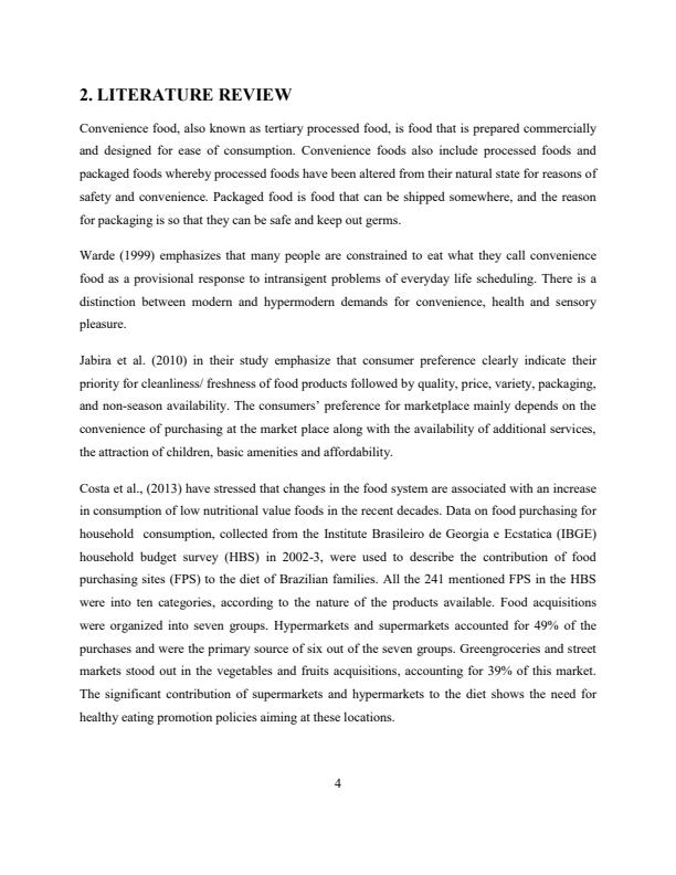 Page 4 – Project: Knowledge, attitudes and practices concerning convenience foods among students at universities in Kenya – Kenyaplex