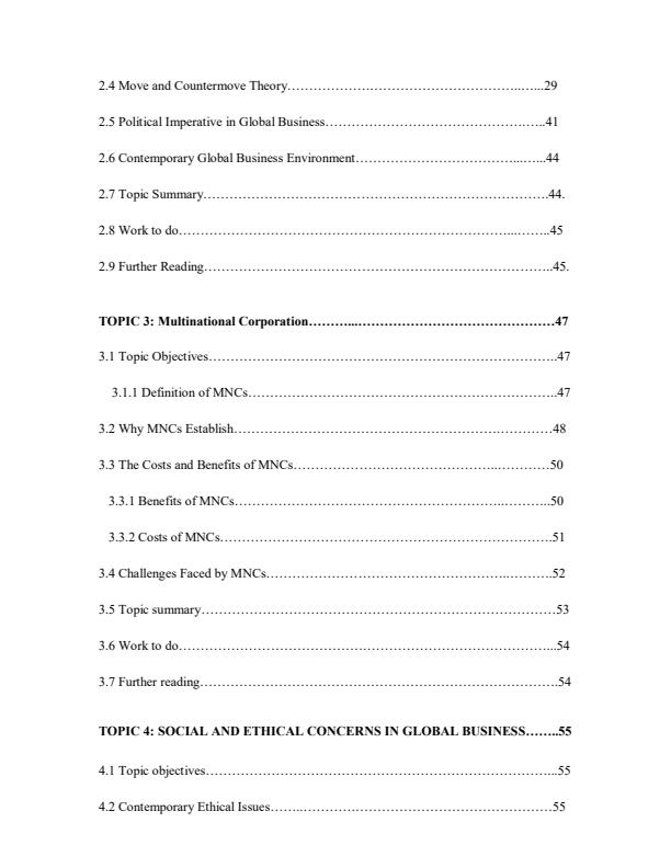 Page 3 – EAE 200: Economics of Global Business Notes – Kenyaplex