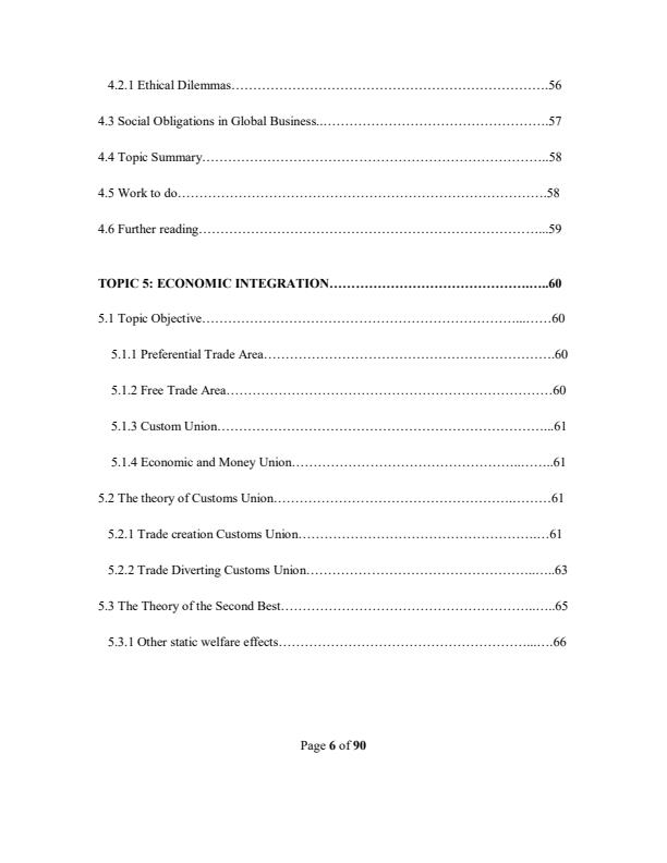 Page 4 – EAE 200: Economics of Global Business Notes – Kenyaplex