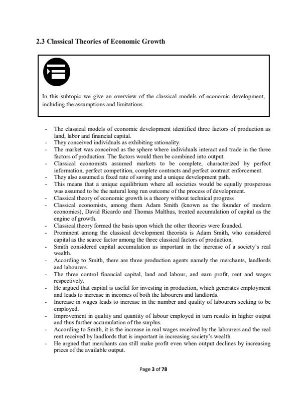 Page 2 – Notes for EAE 204: Economics of Development – Kenyaplex