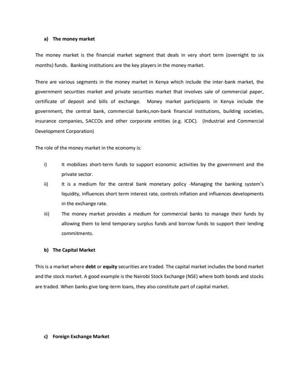 Page 2 – EAE 202: Financial Instruments and Risk Management Notes – Kenyaplex