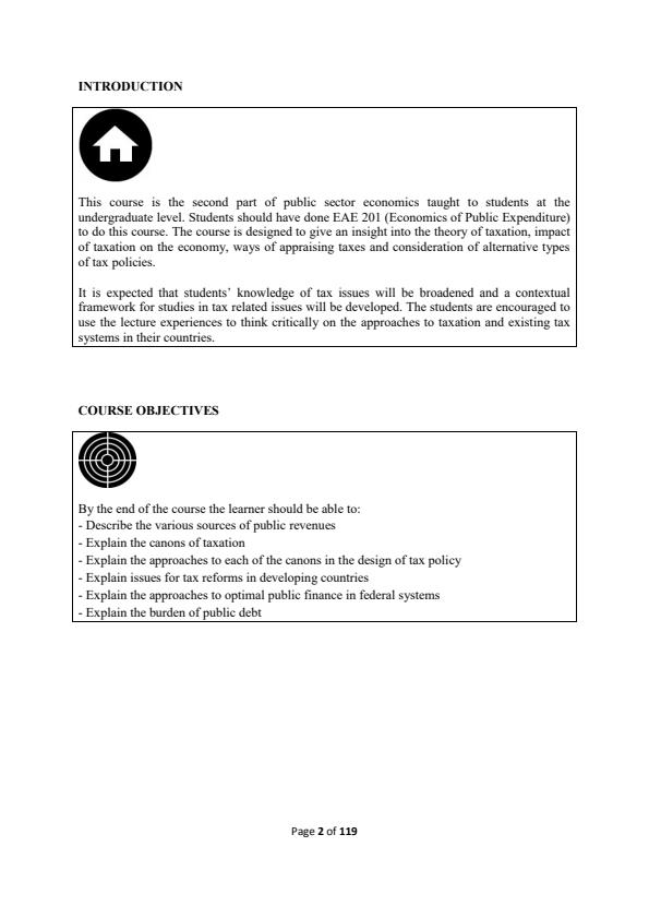 Page 1 – EAE 301: Taxation Economics and Policy Notes – Kenyaplex