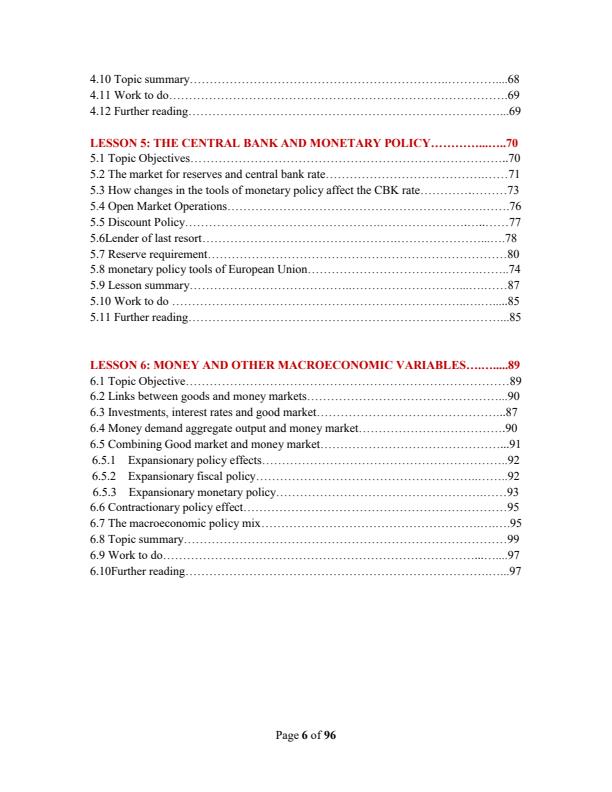 Page 3 – EAE 310: Economics of Money and Banking Notes – Kenyaplex