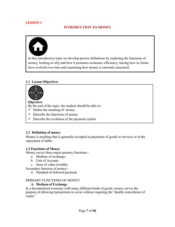 Page 4 – EAE 310: Economics of Money and Banking Notes – Kenyaplex
