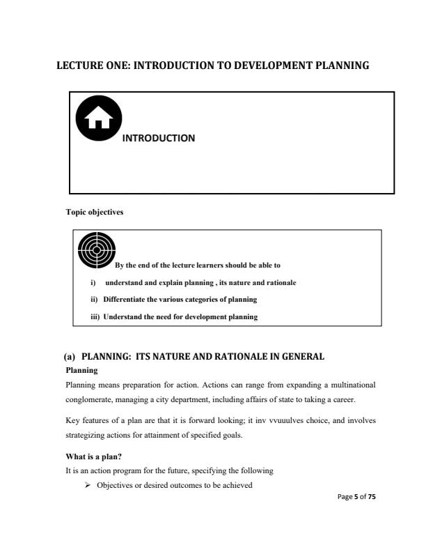 Page 1 – EAE 405: Development Planning Notes – Kenyaplex