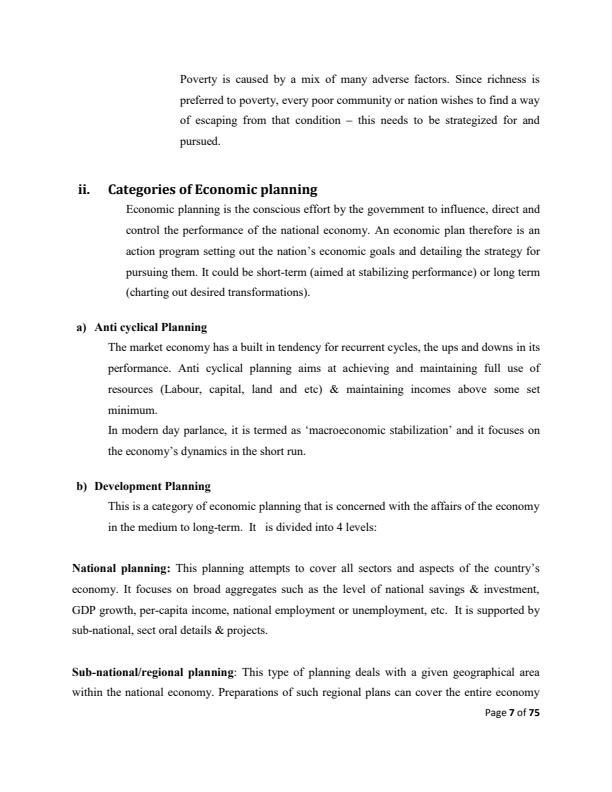 Page 3 – EAE 405: Development Planning Notes – Kenyaplex