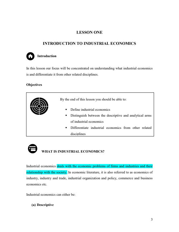 Page 2 – Full Notes for EAE 408: Economics of Industry – Kenyaplex