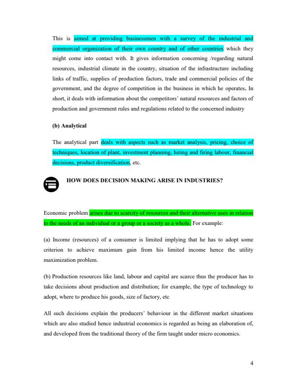 Page 3 – Full Notes for EAE 408: Economics of Industry – Kenyaplex