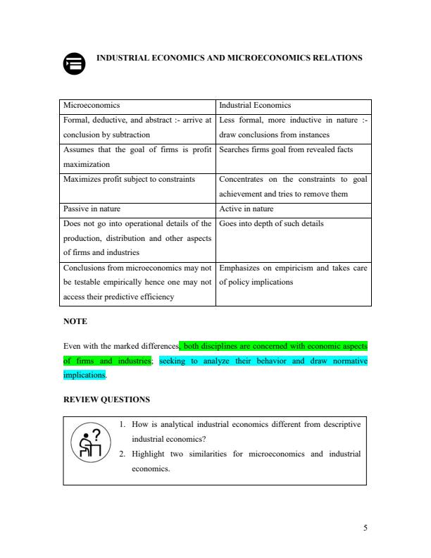 Page 4 – Full Notes for EAE 408: Economics of Industry – Kenyaplex