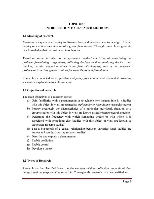 Page 3 – ECO 300: Research Methods Notes – Kenyaplex