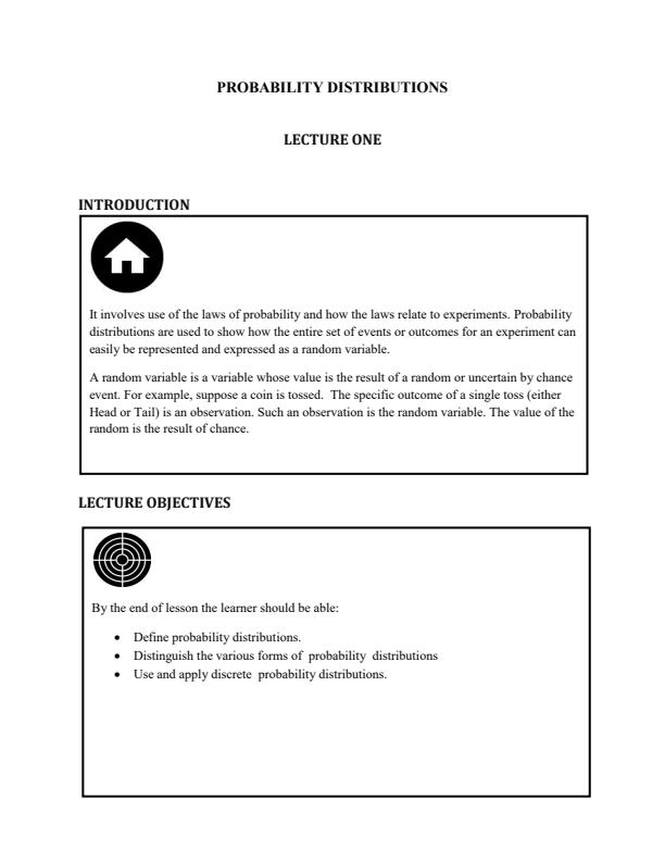 Page 1 – EES 301: Statistics for Economists II Notes – Kenyaplex