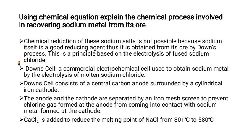 Page 1 – SCH B301 Comparative of S and P block elements – Kenyaplex