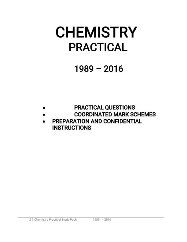 Page 2 – KCSE Chemistry Practicals Paper 3 1989-2013 – Kenyaplex