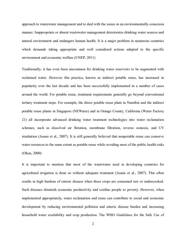 Page 2 – Research Project: Impact of Waste Water Reclamation, Recycling and Reuse in Kiambu County – Kenyaplex