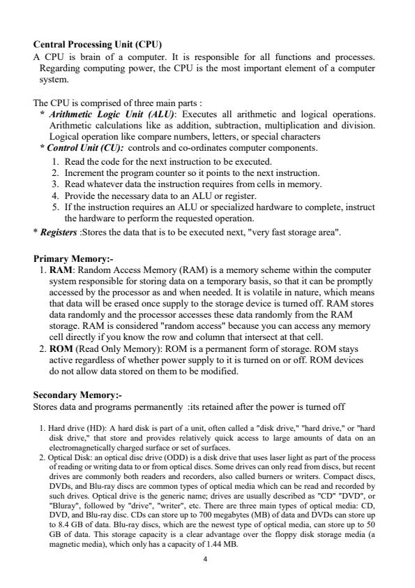 Comprehensive Computer Packages Notes 9 packages covered 3926