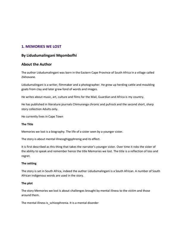 Page 2 – Guide To The Memories We Lost and Other Stories – Kenyaplex