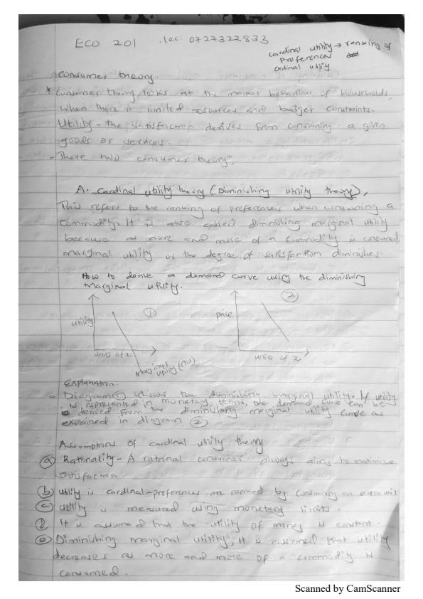 Page 2 – ECO 201: Intermediate Microeconomics Notes – Kenyaplex