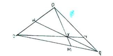The Figure Below Shows Triangle Opq In Which Op P And Oq P M And N Are Points On Oq And Op Respectively