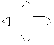 The figure below shows a square based pyramid on top of a cuboid (a ...