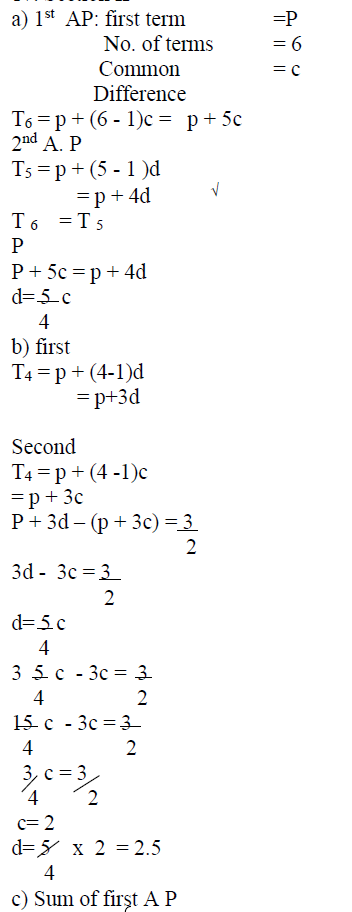 The first term of an arithmetic progression (A.P) with six terms is P ...